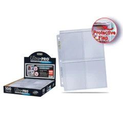 Premium Series 4-Pocket Secure Pages (100ct) for Toploaders